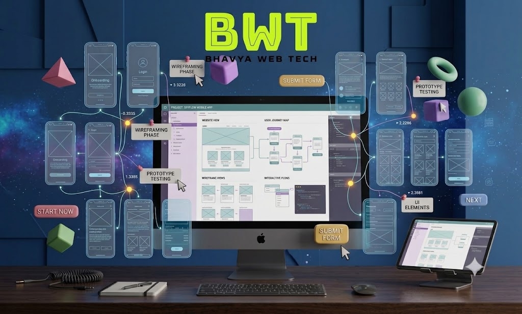 Interactive Wireframing & Prototyping in Figma | Bhavya Web Tech