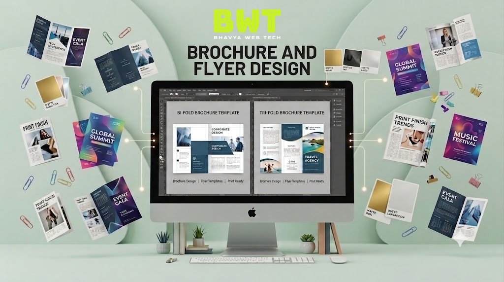 Corporate Brochure & Flyer Design Systems | Bhavya Web Tech