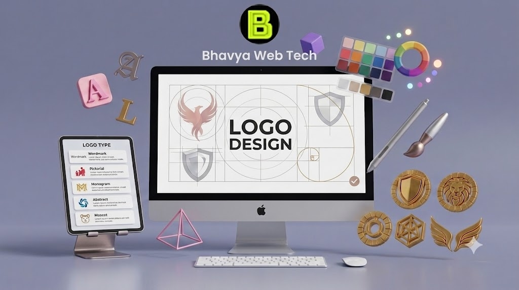 Custom Vector Logo Design & Brand Mark Architecture | Bhavya Web Tech